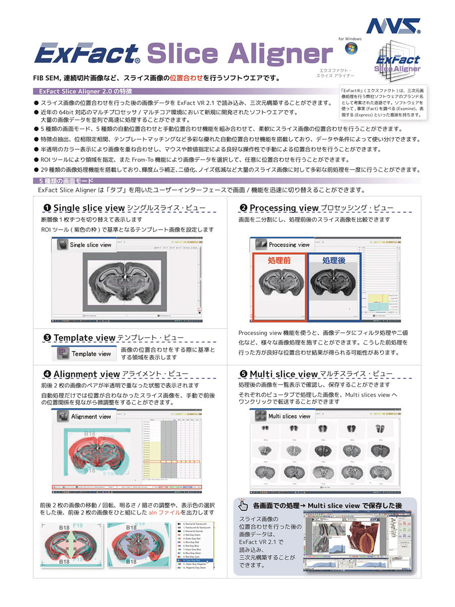 カタログ ExFact Slice Aligner