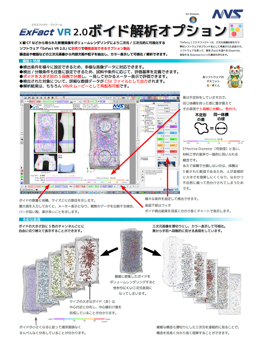 カタログ ExFact VR ボイド解析オプション